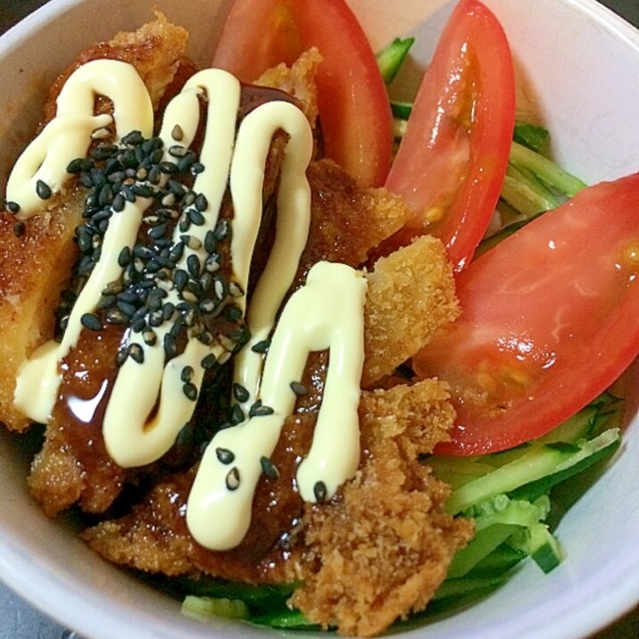 ふくいポークで野菜＆カツ丼